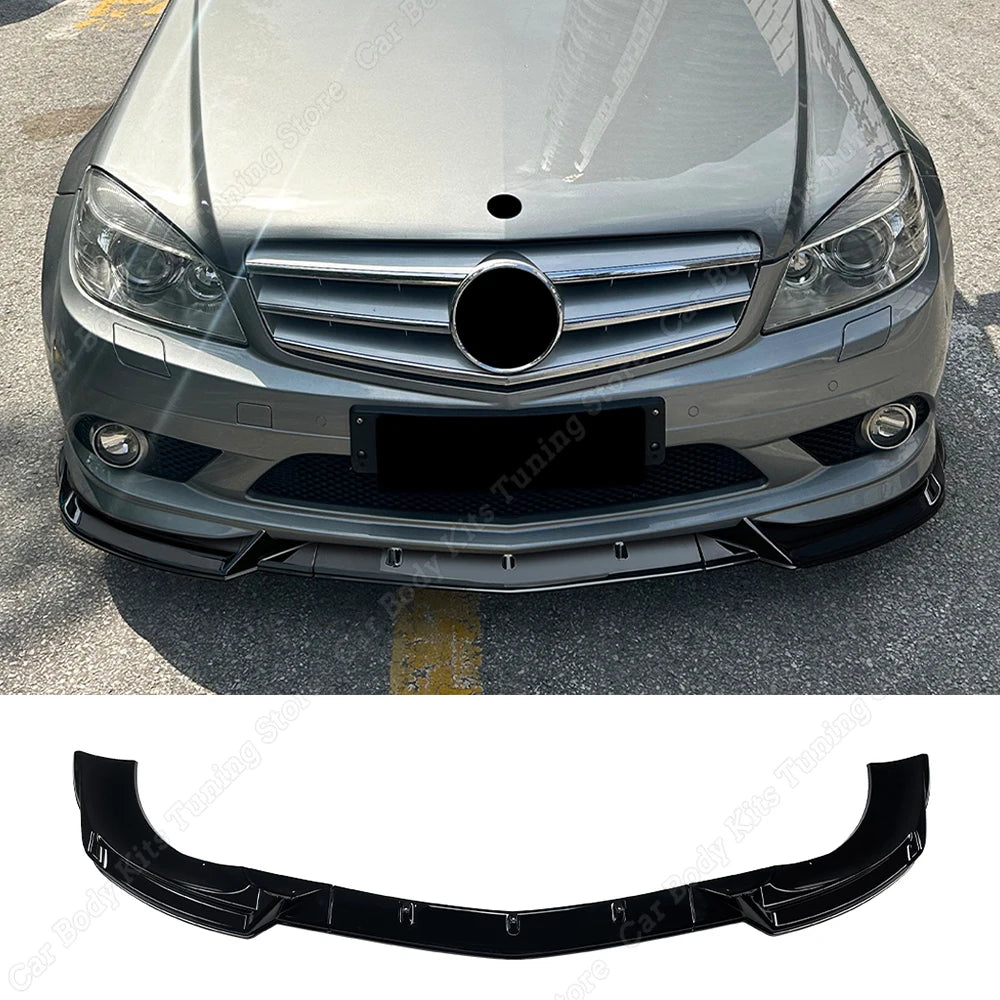 Lèvre Pare-Chocs Avant Mercedes Classe C W204 2007-2011 - vue de face - Becquet Voiture