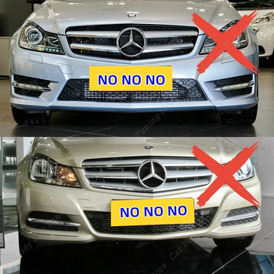Lèvre Pare-Chocs Avant Mercedes Classe C W204 2007-2011 - vue de profil - Becquet Voiture