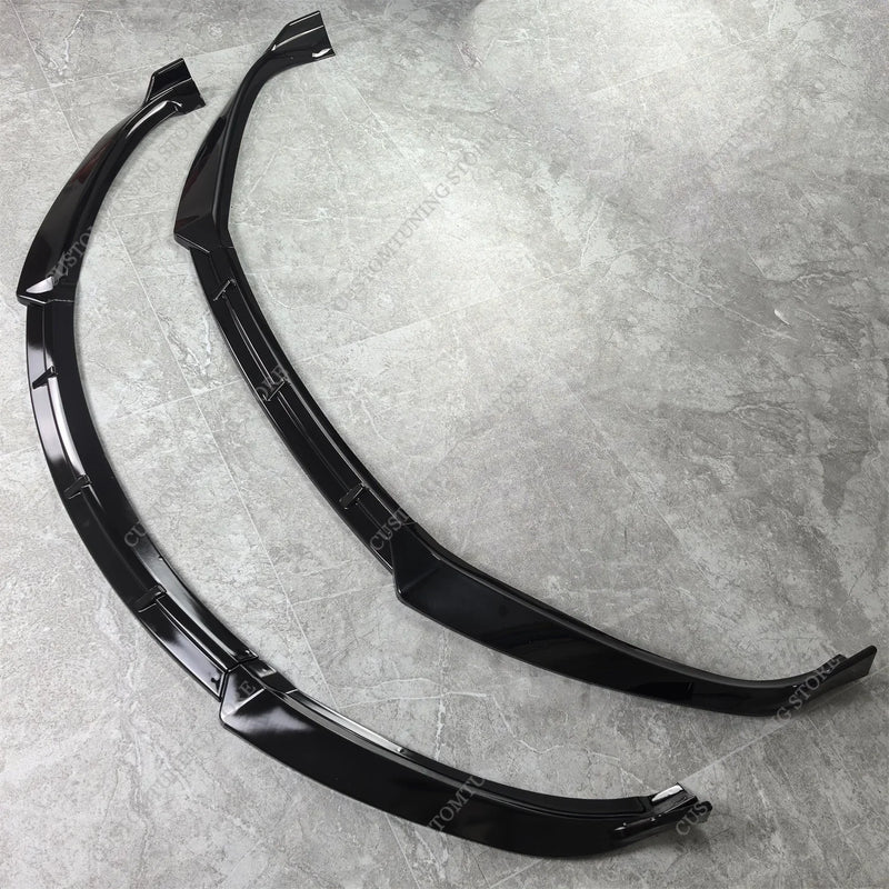 Lèvre Spoiler Pare-Chocs Avant Tesla Model S 2012-2020 - installé sur véhicule - Becquet Voiture