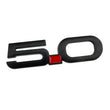 Logo 5.0 Ford Mustang GT Noir Rouge Chrome