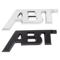 Logo ABT Badge Autocollant Calandre Audi VW - vue de face - Becquet Voiture