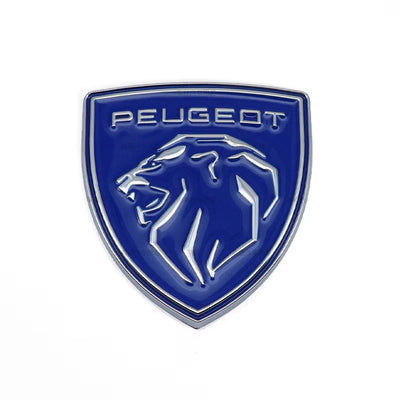 Logo Aile Peugeot Badge Latéral 5.9cm Multi-Coloris - détail du montage - Becquet Voiture