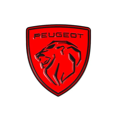 Logo Aile Peugeot Badge Latéral 5.9cm Multi-Coloris - vue arrière - Becquet Voiture