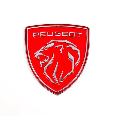 Logo Aile Peugeot Badge Latéral 5.9cm Multi-Coloris - vue de trois-quarts - Becquet Voiture