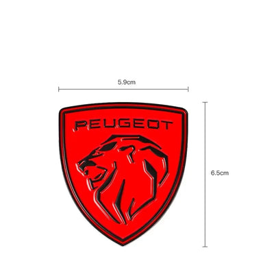 Logo Aile Peugeot Badge Latéral 5.9cm Multi-Coloris - vue rapprochée - Becquet Voiture