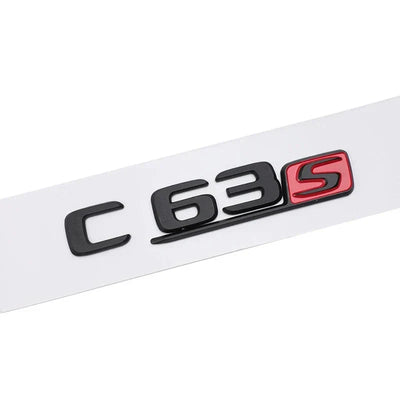 Logo AMG C43 C63S Mercedes Classe C Coffre - installé sur véhicule - Becquet Voiture