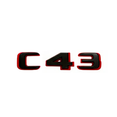 Logo AMG C43 C63S Mercedes Classe C Coffre - vue arrière 2 - Becquet Voiture