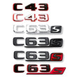 Logo AMG C43 C63S Mercedes Classe C Coffre