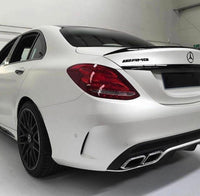 Logo AMG Coffre Chrome Ou Noir Brillant - vue de profil - Becquet Voiture