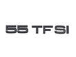 Logo Audi 55 TFSI Noir Brillant 17.5cm