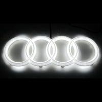 Logo Audi Avant Lumineux Led Noir Chrome Blanc Rouge - vue arrière - Becquet Voiture