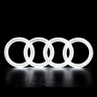 Logo Audi Avant Lumineux Led Noir Chrome Blanc Rouge