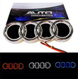 Logo Audi Lumineux LED 4D pour hayon Bleu Rouge Blanc