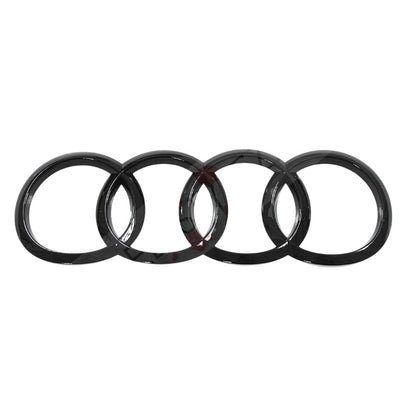 Logo Badge Anneaux Audi Noir Avant Arrière - en situation - Becquet Voiture