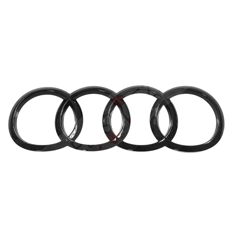 Logo Badge Anneaux Audi Noir Avant Arrière - en situation - Becquet Voiture