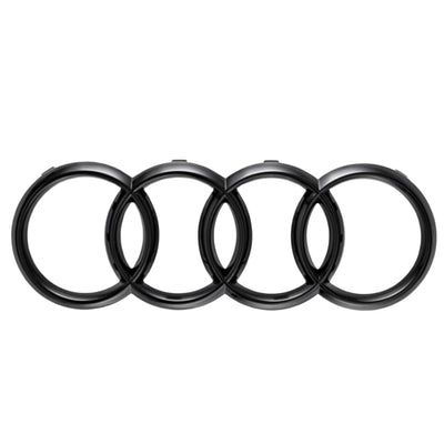 Logo Badge Anneaux Audi Noir Avant Arrière - installé sur véhicule - Becquet Voiture
