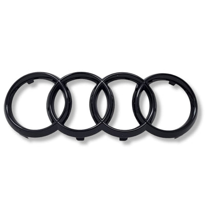 Logo Badge Anneaux Audi Noir Avant Arrière - vue arrière - Becquet Voiture