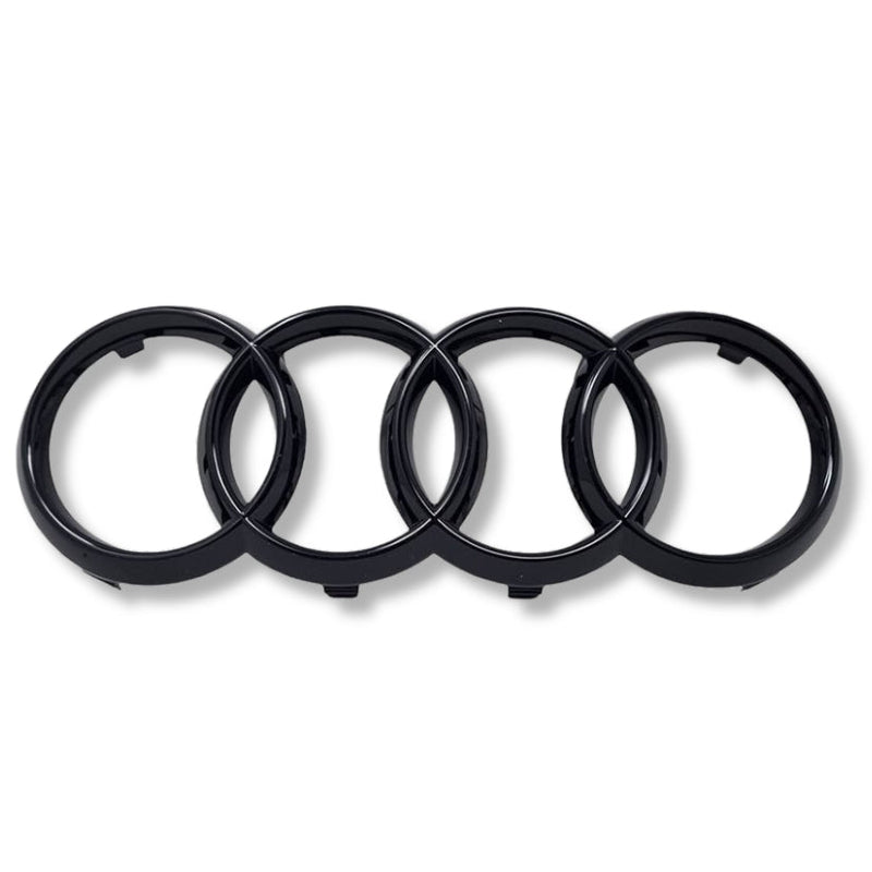 Logo Badge Anneaux Audi Noir Avant Arrière - vue arrière - Becquet Voiture