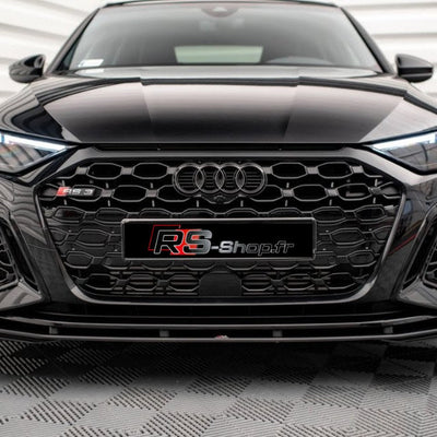 Logo Badge Anneaux Audi Noir Avant Arrière - vue de profil 2 - Becquet Voiture