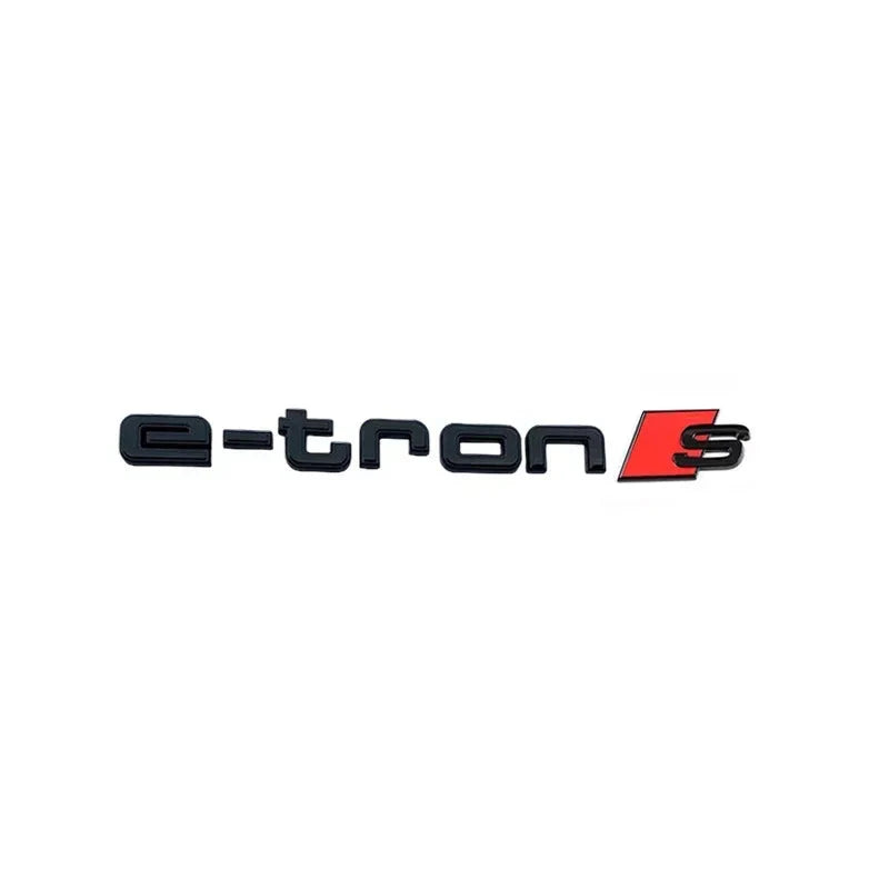 Logo Badge Audi E-tron S Line 11cm - installé sur véhicule - Becquet Voiture