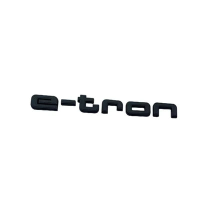 Logo Badge Audi E-tron S Line 11cm - vue de dessus - Becquet Voiture
