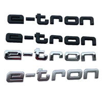 Logo Badge Audi E-tron S Line 11cm - vue de face - Becquet Voiture