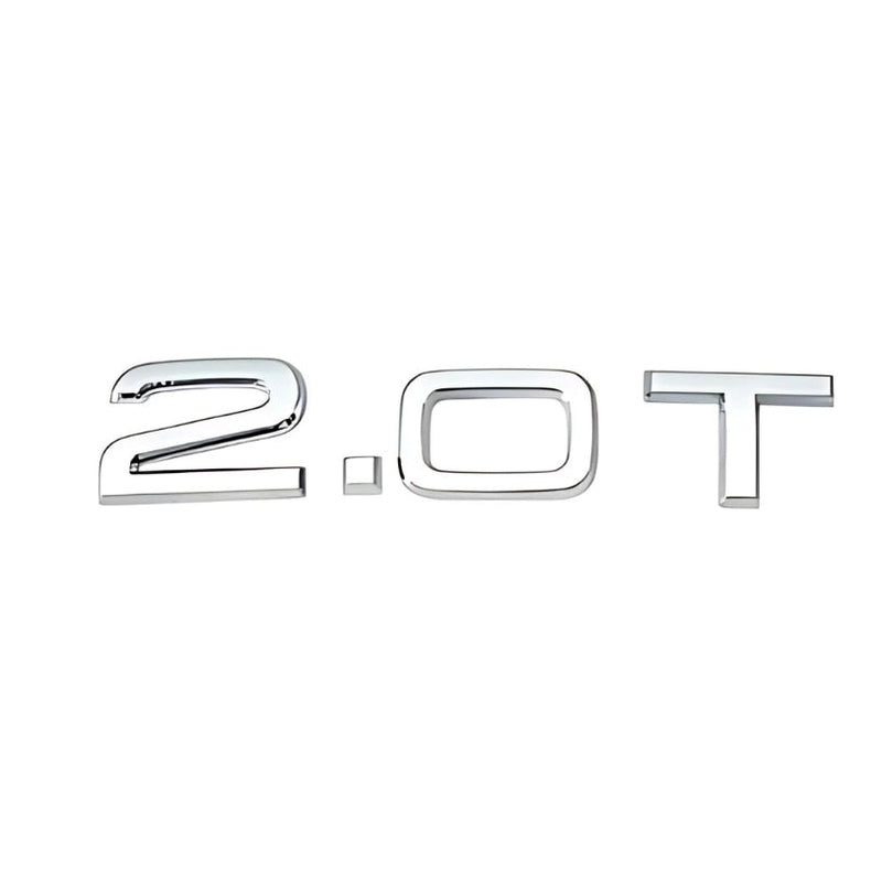 Logo Badge Audi Moteur 1.8T 2.0T 3.0T V6 V8 V10 - détail du montage 3 - Becquet Voiture