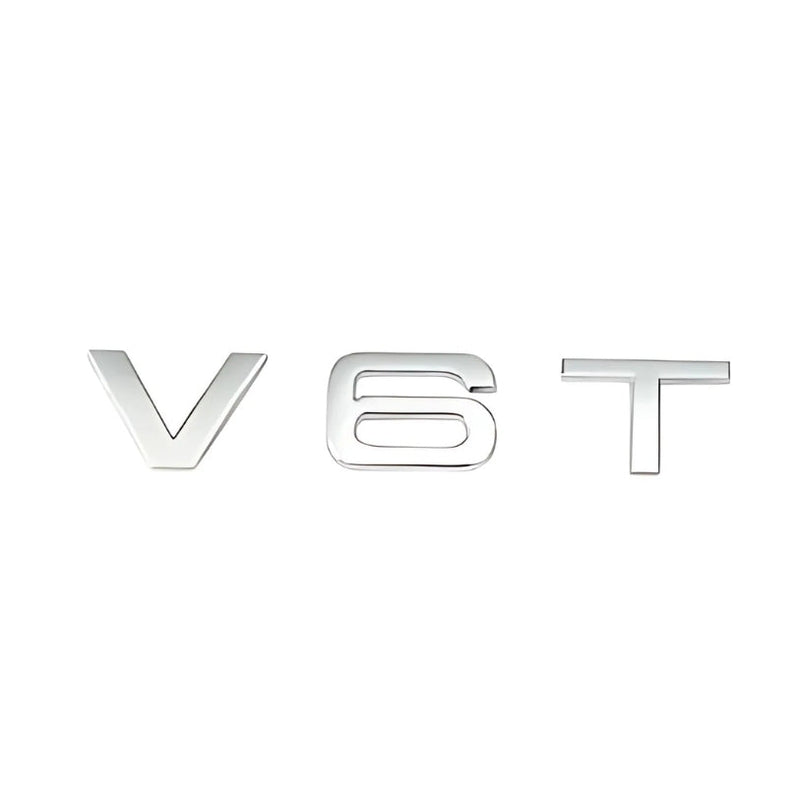 Logo Badge Audi Moteur 1.8T 2.0T 3.0T V6 V8 V10 - détail du montage - Becquet Voiture