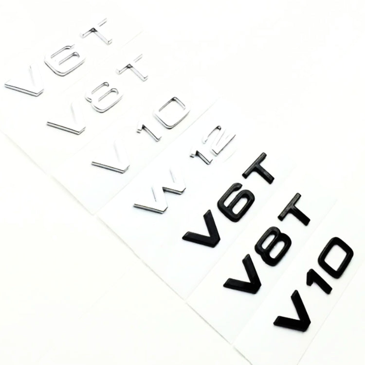 Logo Badge Audi Moteur 1.8T 2.0T 3.0T V6 V8 V10 - installé sur véhicule - Becquet Voiture