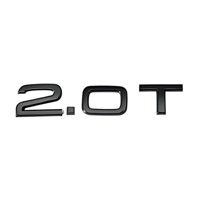 Logo Badge Audi Moteur 1.8T 2.0T 3.0T V6 V8 V10 - packshot studio 3 - Becquet Voiture