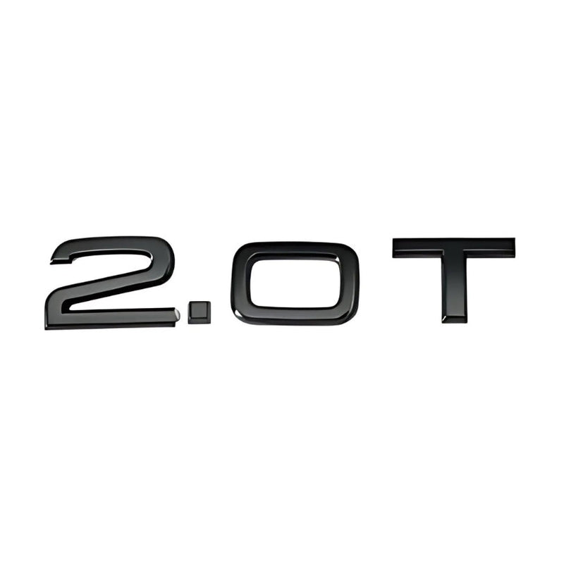 Logo Badge Audi Moteur 1.8T 2.0T 3.0T V6 V8 V10 - packshot studio 3 - Becquet Voiture