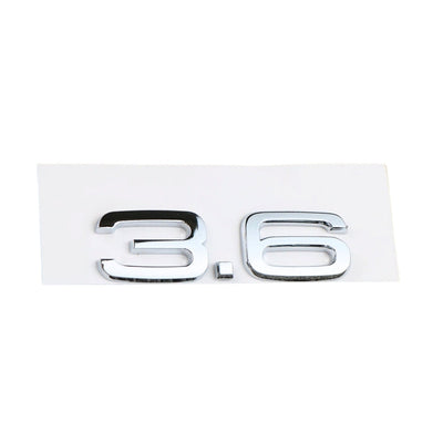 Logo Badge Audi Moteur 1.8T 2.0T 3.0T V6 V8 V10 - vue arrière 2 - Becquet Voiture