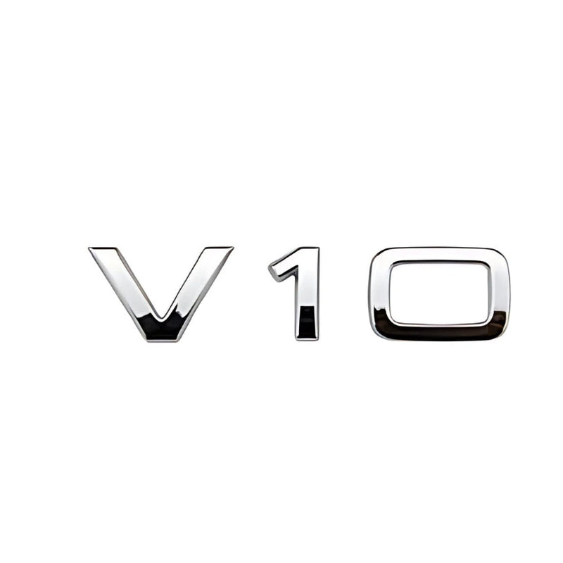 Logo Badge Audi Moteur 1.8T 2.0T 3.0T V6 V8 V10 - vue de dessus 2 - Becquet Voiture