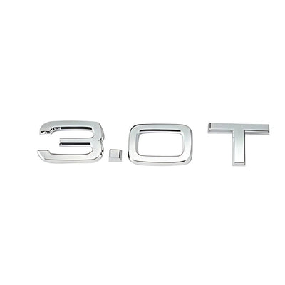 Logo Badge Audi Moteur 1.8T 2.0T 3.0T V6 V8 V10 - vue de dessus 3 - Becquet Voiture