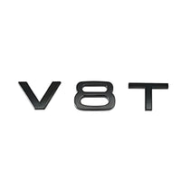 Logo Badge Audi Moteur 1.8T 2.0T 3.0T V6 V8 V10 - vue de face 4 - Becquet Voiture