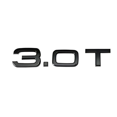 Logo Badge Audi Moteur 1.8T 2.0T 3.0T V6 V8 V10 - vue rapprochée 3 - Becquet Voiture