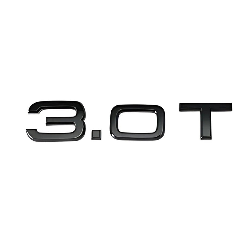 Logo Badge Audi Moteur 1.8T 2.0T 3.0T V6 V8 V10 - vue rapprochée 3 - Becquet Voiture