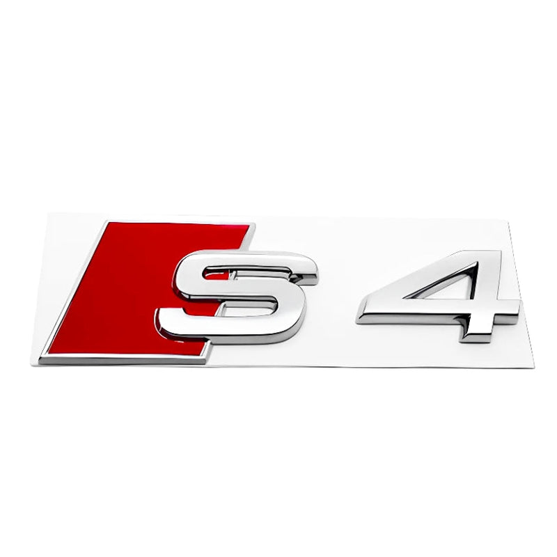 Logo Badge Audi S1 S3 S4 S5 S6 S7 S8 SQ - détail du montage 4 - Becquet Voiture