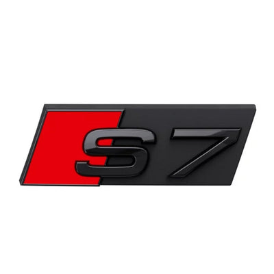 Logo Badge Audi S1 S3 S4 S5 S6 S7 S8 SQ - en situation - Becquet Voiture