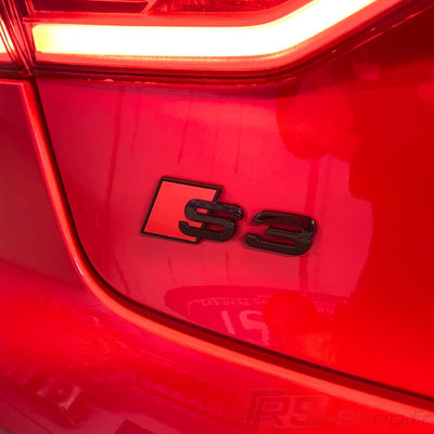Logo Badge Audi S1 S3 S4 S5 S6 S7 S8 SQ - installé sur véhicule 3 - Becquet Voiture