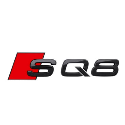 Logo Badge Audi S1 S3 S4 S5 S6 S7 S8 SQ - packshot studio - Becquet Voiture