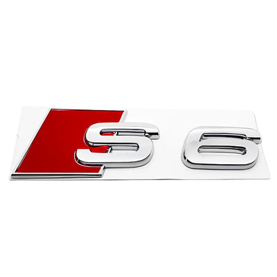 Logo Badge Audi S1 S3 S4 S5 S6 S7 S8 SQ - vue de dessus 4 - Becquet Voiture