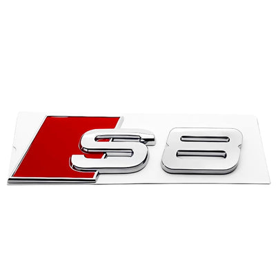 Logo Badge Audi S1 S3 S4 S5 S6 S7 S8 SQ - vue de face 5 - Becquet Voiture