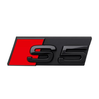 Logo Badge Audi S1 S3 S4 S5 S6 S7 S8 SQ - vue de profil 2 - Becquet Voiture