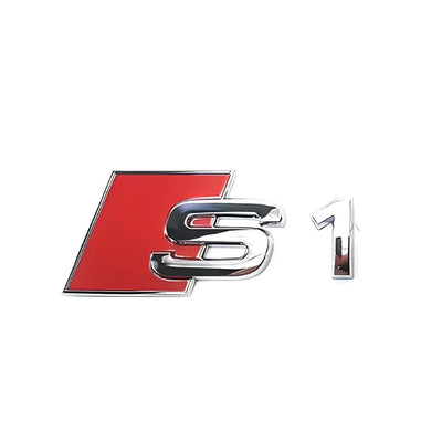 Logo Badge Audi S1 S3 S4 S5 S6 S7 S8 SQ - vue de trois-quarts 4 - Becquet Voiture