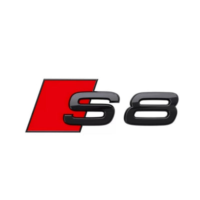 Logo Badge Audi S1 S3 S4 S5 S6 S7 S8 SQ - vue de trois-quarts - Becquet Voiture