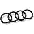 Logo Calandre Audi TT 249mm 263mm Noir Brillant