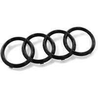 Logo Calandre Audi TT 249mm 263mm Noir Brillant - vue de face - Becquet Voiture