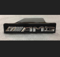 Logo Calandre Mercedes AMG Panamericana Chrome - vue arrière - Becquet Voiture