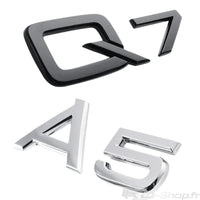 Logo Coffre Audi A1 A3 A4 A5 A6 A7 A8 Q - packshot studio - Becquet Voiture